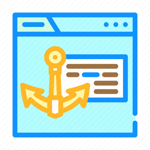 Anchor, text, seo, optimize, search, rank icon - Download on Iconfinder