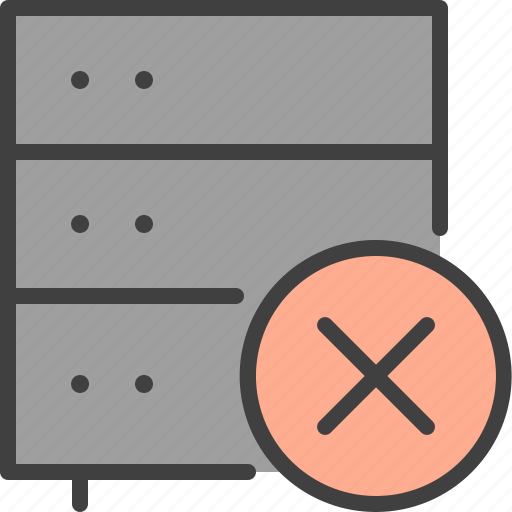 Database, delete, hosting, network, proxy, remove, server icon - Download on Iconfinder