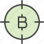 aim, bitcoin, bullseye, earnings, goal, money 