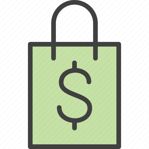 Bag, dollar, earnings, ecommerce, purchase, shopping icon - Download on Iconfinder