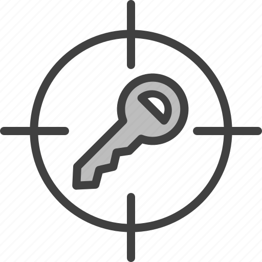 Aim, bullseye, clue, goal, key, keyword, target icon - Download on Iconfinder