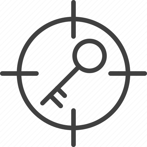 Aim, bullseye, clue, goal, key, keyword, target icon - Download on Iconfinder