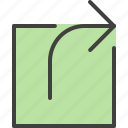 arrow, external, link, new, open, window