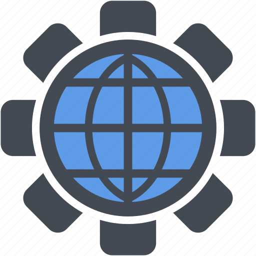 Globe, configuration, gear, optimization, preferences, seo, setting icon - Download on Iconfinder