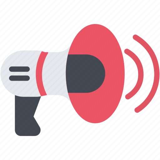 Megaphone, bullhorn, loudspeaker, sound, speaker, strike, volume icon - Download on Iconfinder