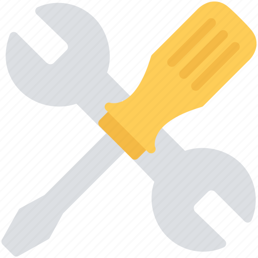 Tools, construction, equipment, screwdriver, setting, wrench icon - Download on Iconfinder