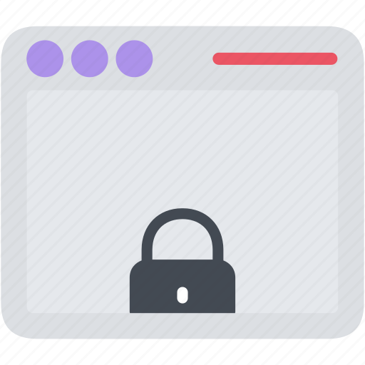 Window, application, browser, locked, protection, security, web icon - Download on Iconfinder