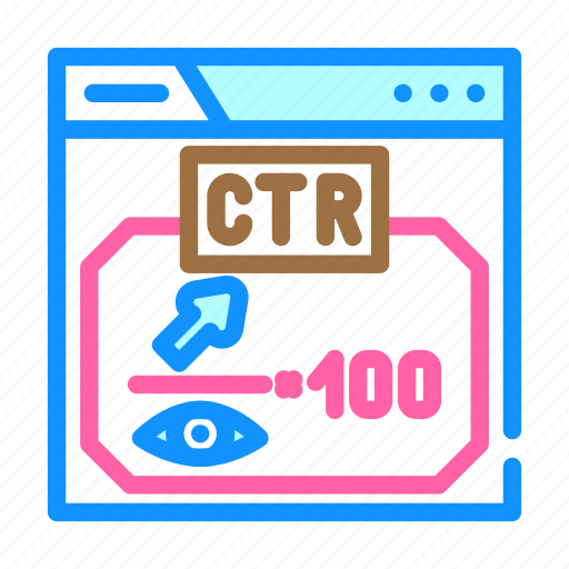 Ctr, click, through, rate, seo, web icon - Download on Iconfinder