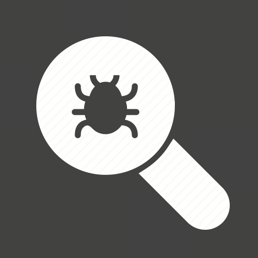 Alert, analysis, analyzing, antivirus, bug, magnifying glass, search icon - Download on Iconfinder