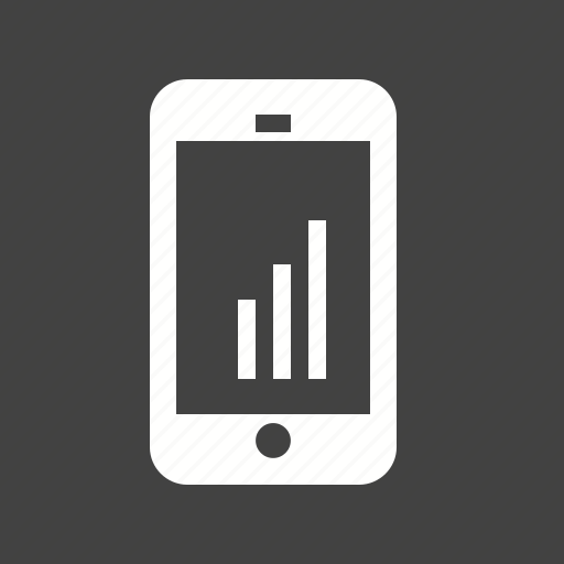 Cell, device, gadget, mobile, phone, smart, statistics icon - Download on Iconfinder