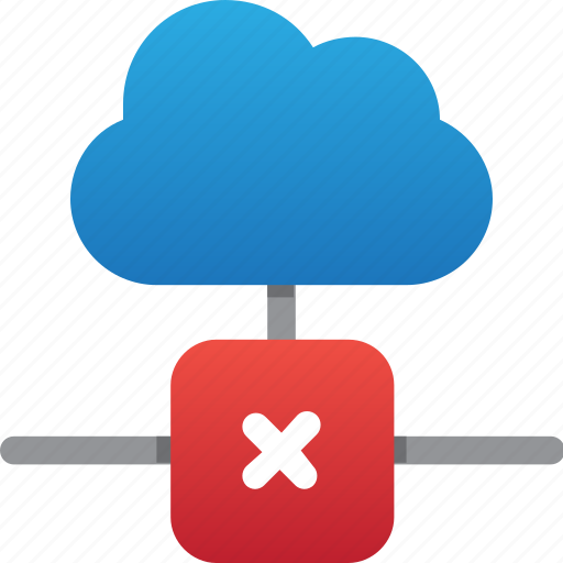 Cloud, database, error connection, hardware, hosting, server, storage icon - Download on Iconfinder