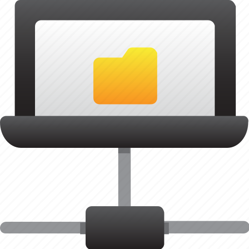 Database, folder connection, hardware, hosting, laptop, server, storage icon - Download on Iconfinder
