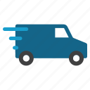 delivery, car, shipping, transport, transportation, van, vehicle