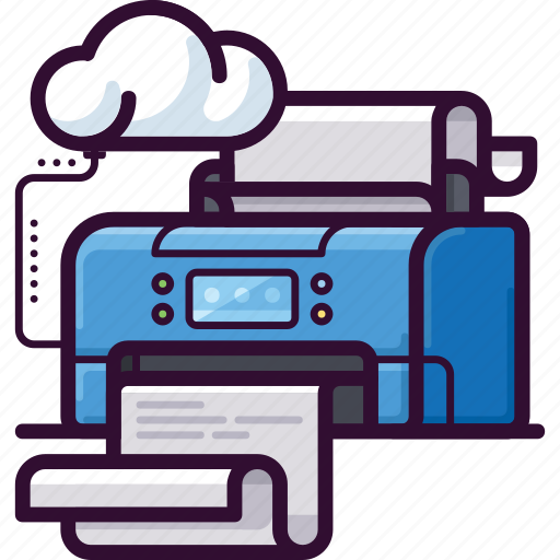 Cloud, document, office, paper, peripherals, printer icon - Download on Iconfinder