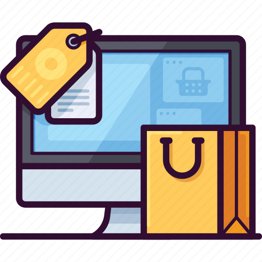 Bag, commerce, computer, sale, shop, online shopping icon - Download on Iconfinder