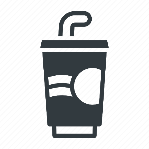 Water, soda, drink, glass, paper, liquid, straw icon - Download on Iconfinder