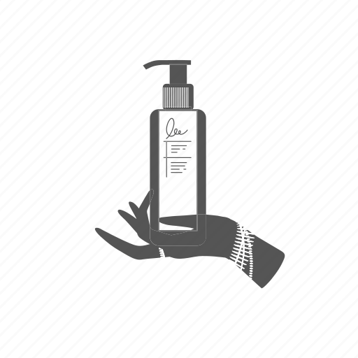 Hand, bottle, conditioner, shampoo, treatment, beauty icon - Download on Iconfinder