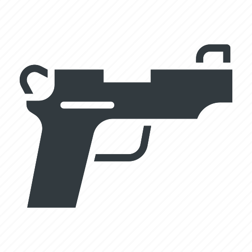 Gun, handgun, pistol, weapon, police, military, war icon - Download on Iconfinder