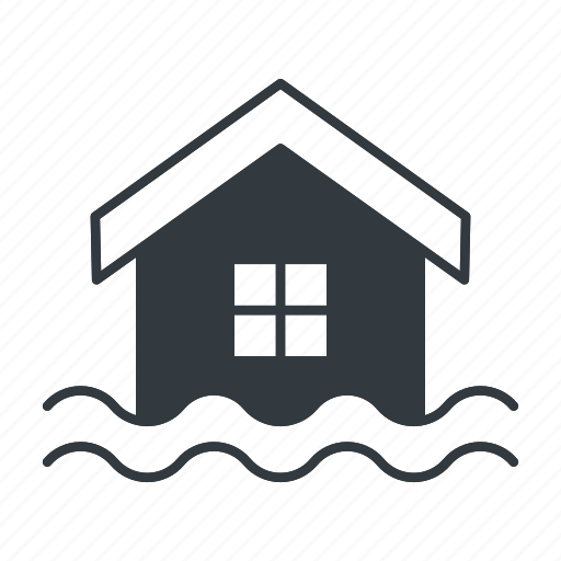 House, home, water, flood, disaster, insurance, shield icon - Download on Iconfinder