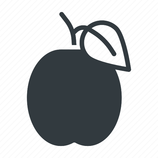 Plum, fruit, food, fresh, healthy, sweet, organic icon - Download on Iconfinder
