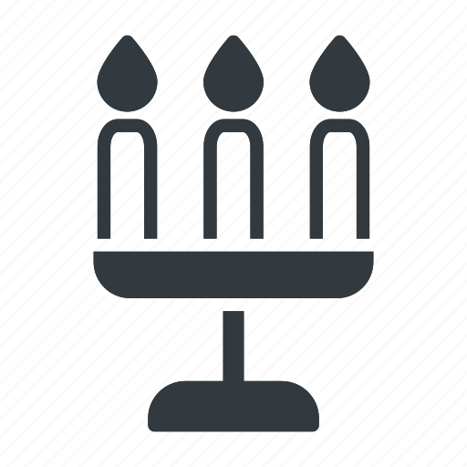Candelabrum, candle, candlestick, decoration, light, flame, fire icon - Download on Iconfinder