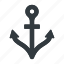 anchor, nautical, marine, metal, iron, sea, ship, equipment 