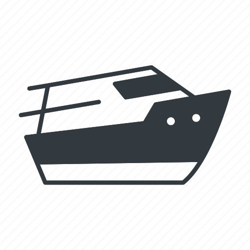 Speedboat, boat, yacht, transportation, speed, vessel, motor icon - Download on Iconfinder