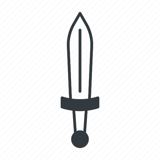Sword, medieval, weapon, blade, battle, game, isolated icon - Download on Iconfinder