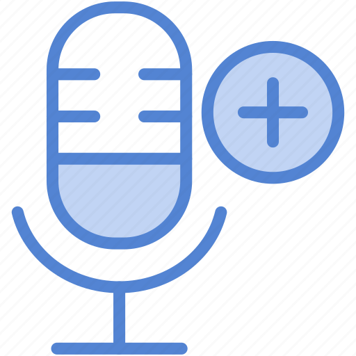 Record, voice, microphone, audio, add icon - Download on Iconfinder