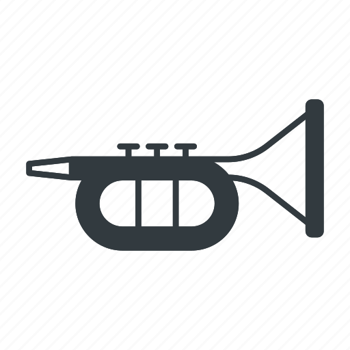 Trumpet, music, instrument, sound, medieval, flag, fife icon - Download on Iconfinder