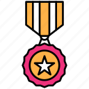 badge, medal, award, star, achievement