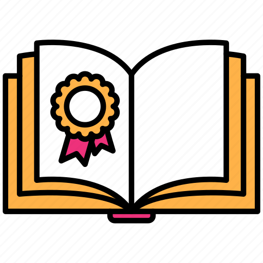 Achievement, book, award, ribbon, badge icon - Download on Iconfinder