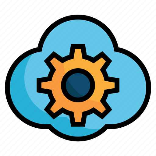 Cloud, computing, setting, gear, wheel, upload icon - Download on Iconfinder
