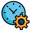 time, clock, setting, gear, wheel, watch, timer 