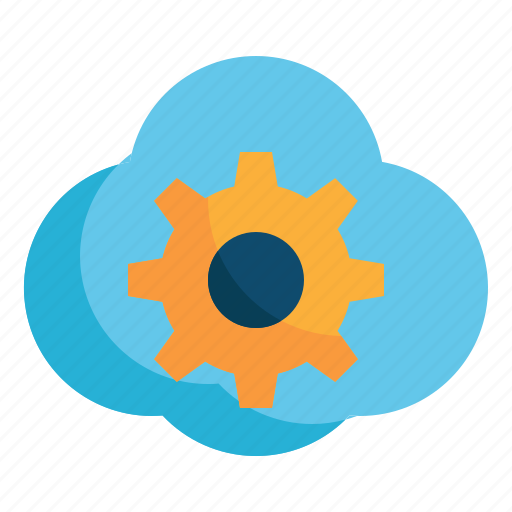 Cloud, computing, setting, gear, wheel icon - Download on Iconfinder