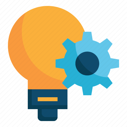Lamp, bulb, setting, gear, wheel, light, idea icon - Download on Iconfinder