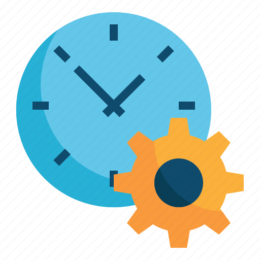Time, clock, setting, gear, wheel, watch, timer icon - Download on Iconfinder