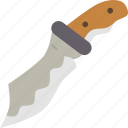 knife, blade, dagger, hunting, isolated