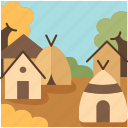 village, house, rural, countryside, settlement