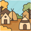 village, house, rural, countryside, settlement 