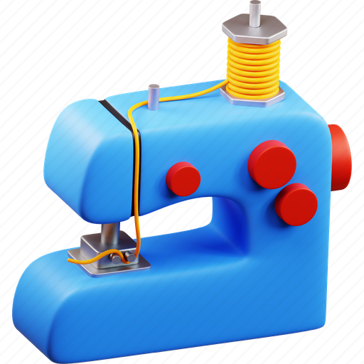 Sewing, machine, sewing machine, sew, tailor machine, tailor 3D illustration - Download on Iconfinder
