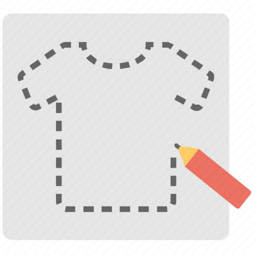 Designing, drawing, measurement, shirt, tracing icon - Download on Iconfinder