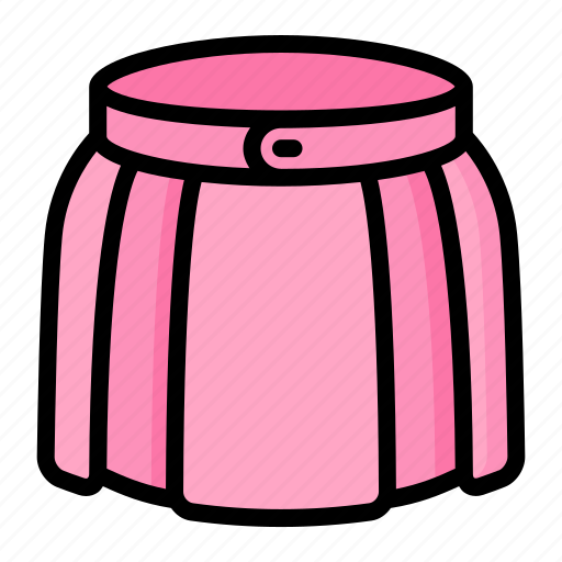 Clothing, fashion, feminine, mini, skirt icon - Download on Iconfinder