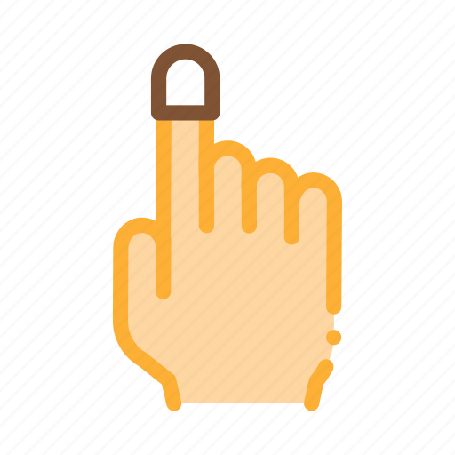 Finger, gesture, hand, thimble icon - Download on Iconfinder