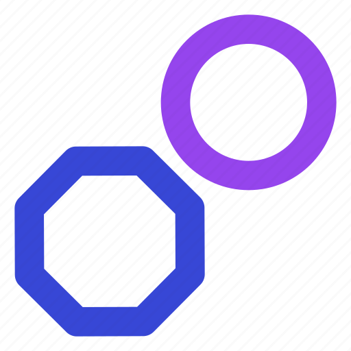 Circle and octagon, shape, design, circle and octagon shape, design shapea icon - Download on Iconfinder