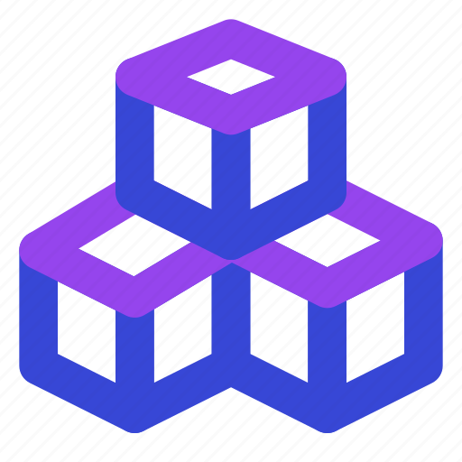 Cubes, shape, design, cubes shape, design shape icon - Download on Iconfinder