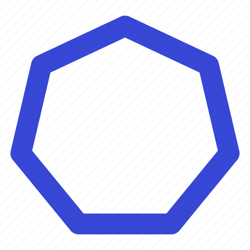 Heptagon, shape, design, heptagon shape, design shape icon - Download on Iconfinder