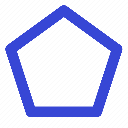 Pentagon, shape, design, pentagon shape, design shape icon - Download on Iconfinder
