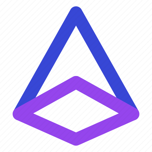 Pyramid, shape, design, pyramid shape, design shape icon - Download on Iconfinder