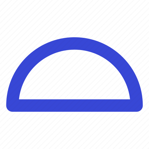 Semicircle, shape, design, semicircle shape, design shape icon - Download on Iconfinder